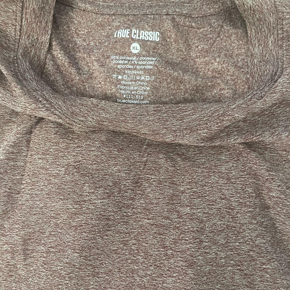 True Classic Heathered Brown T-Shirt XL